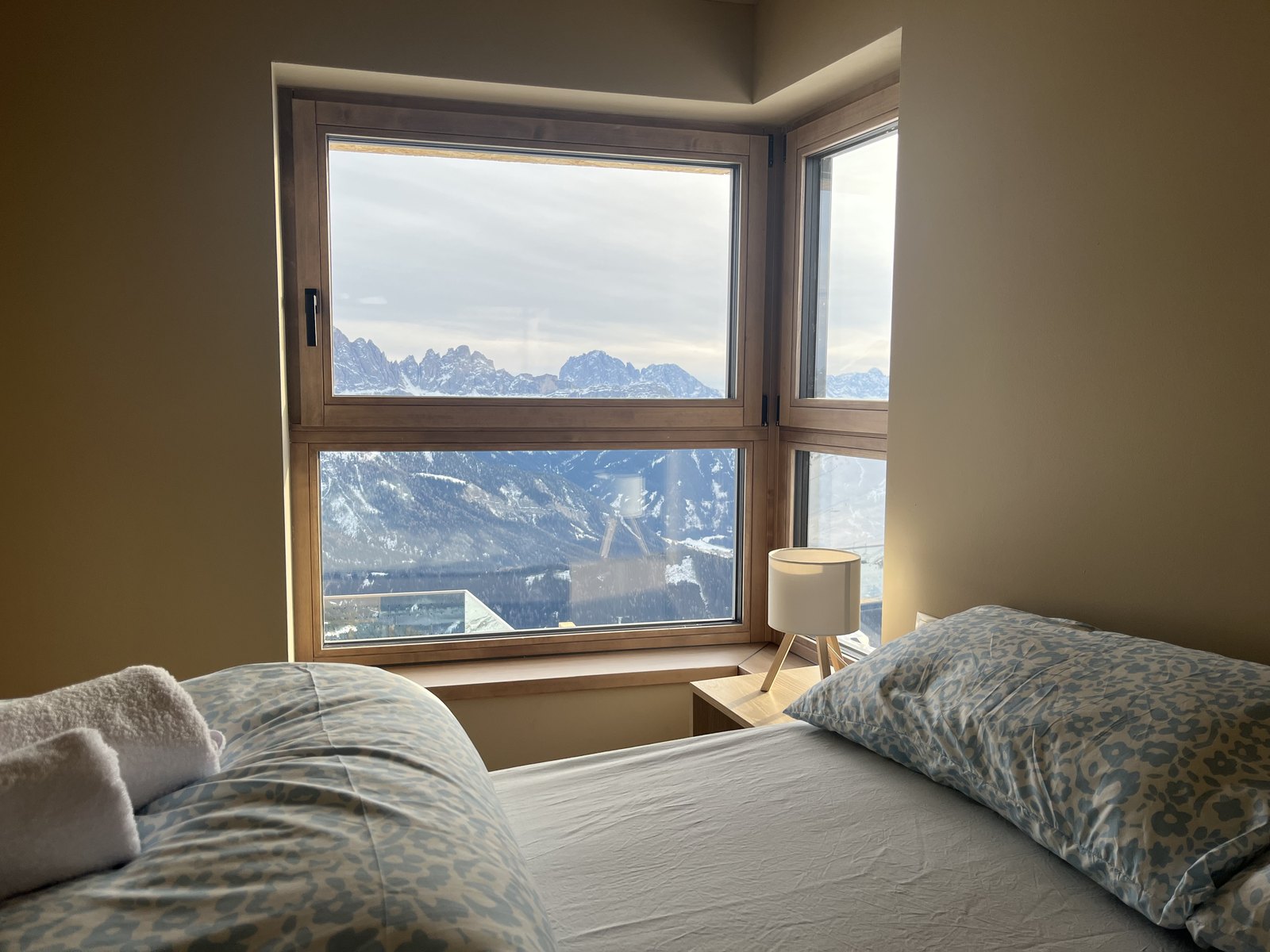 Rifugio Plose - the view from a bedroom window