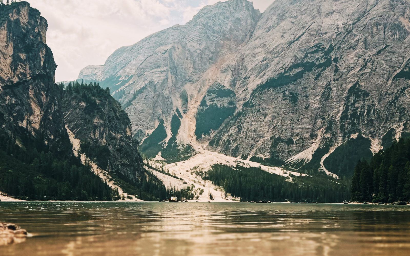 Lago di Braies, the northern trailhead of Alta Via 1